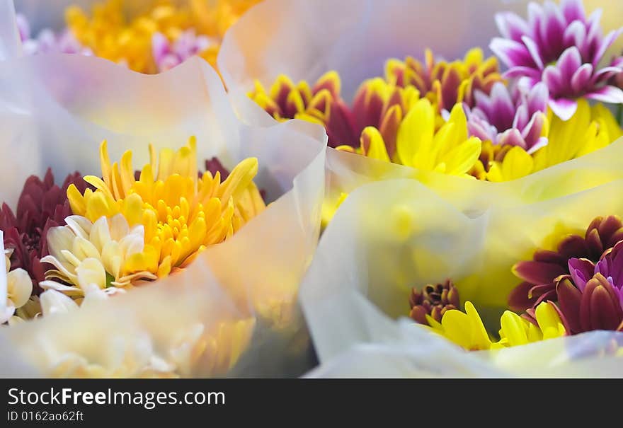 Ready made bouquet bundle in translucent paper ready for sale. Ready made bouquet bundle in translucent paper ready for sale