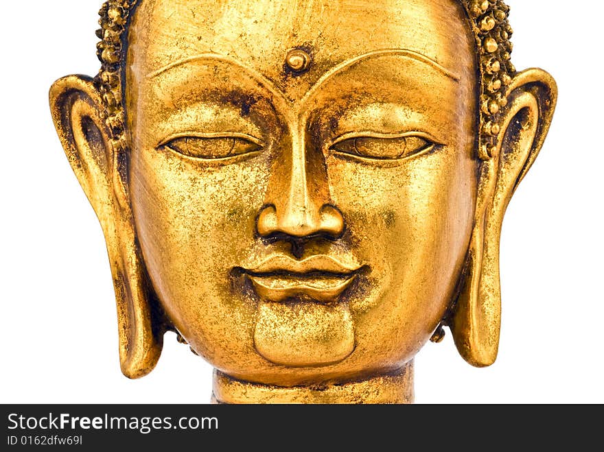 Golden Buddha Face