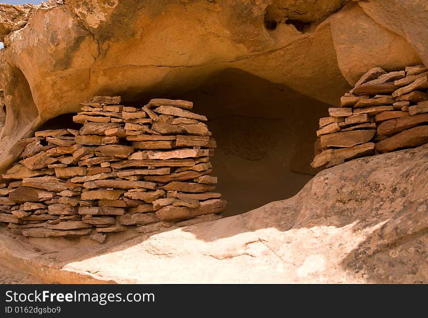 Aztec bute granaries in the island in the sky national park in utah. Aztec bute granaries in the island in the sky national park in utah