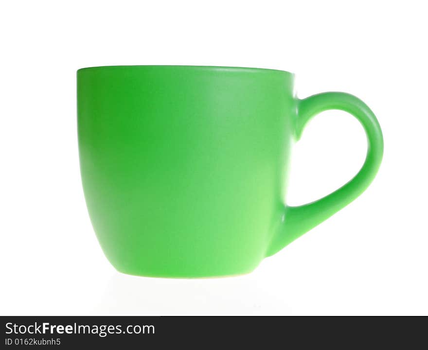 Coffee cup on white background