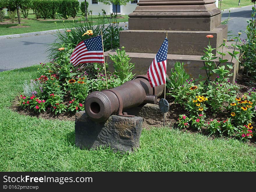 A village revolutionary war memorial in New England. A village revolutionary war memorial in New England.