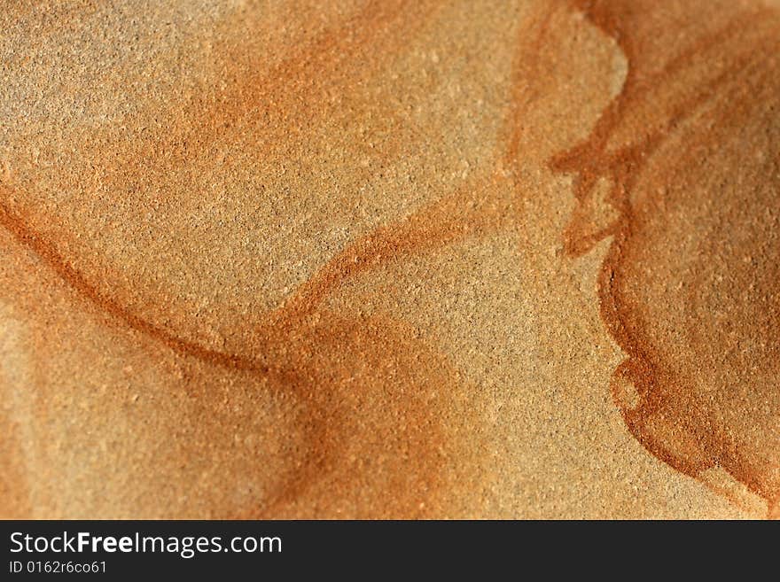 Unique patterns and colors on an exposed rock. Unique patterns and colors on an exposed rock