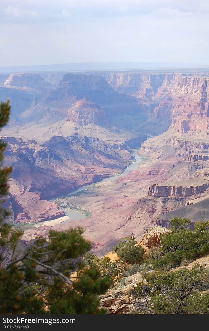 South rim of the Grand Canyon in Northern Arizona.