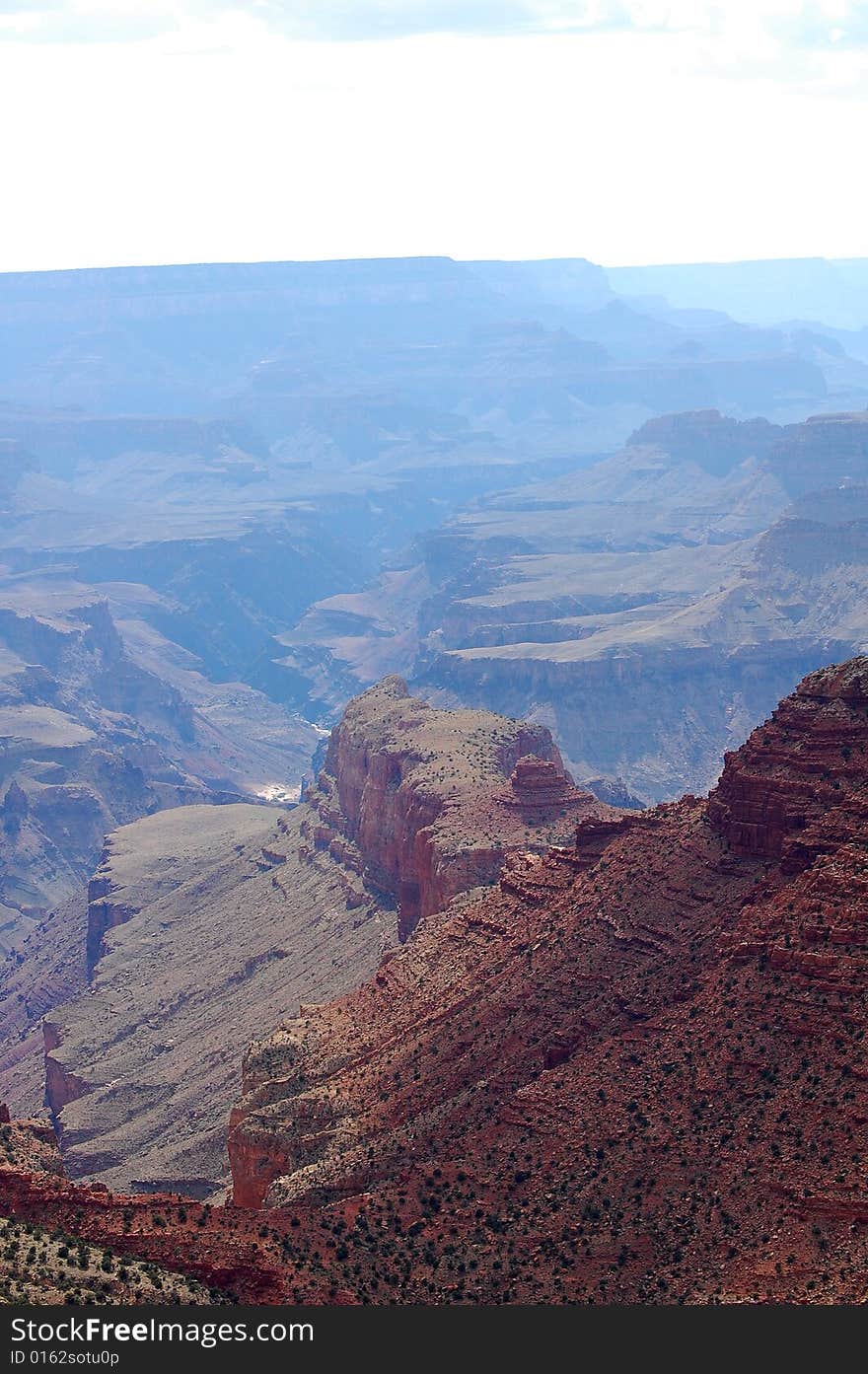 Grand Canyon National Park from the south rim in Northern Arizona.