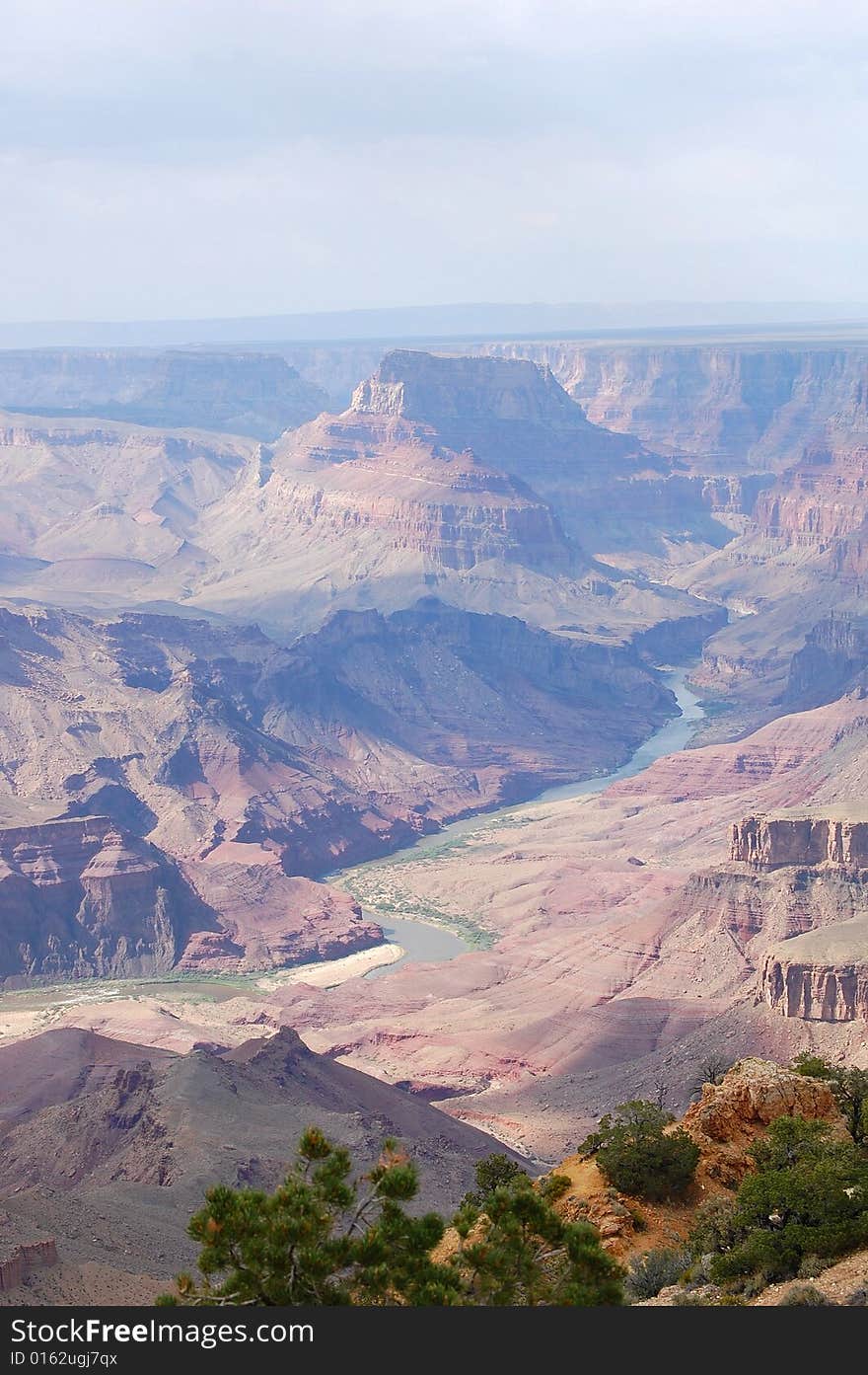 Grand Canyon National Park from the south rim in northern Arizona. One of the seven world wonders.