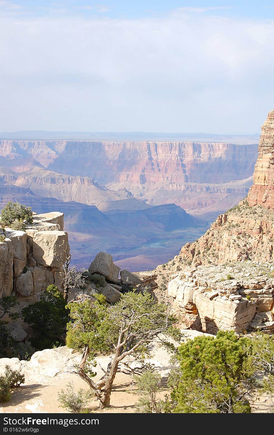 Grand Canyon National Park from the south rim in northern Arizona.