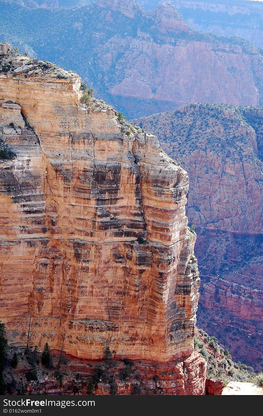 Grand Canyon National Park from the south rim in northern Arizona. One of the seven wonders of the world.