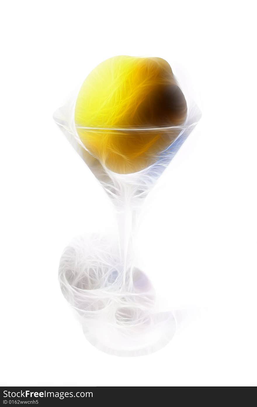 Liquor-glass And Lemon