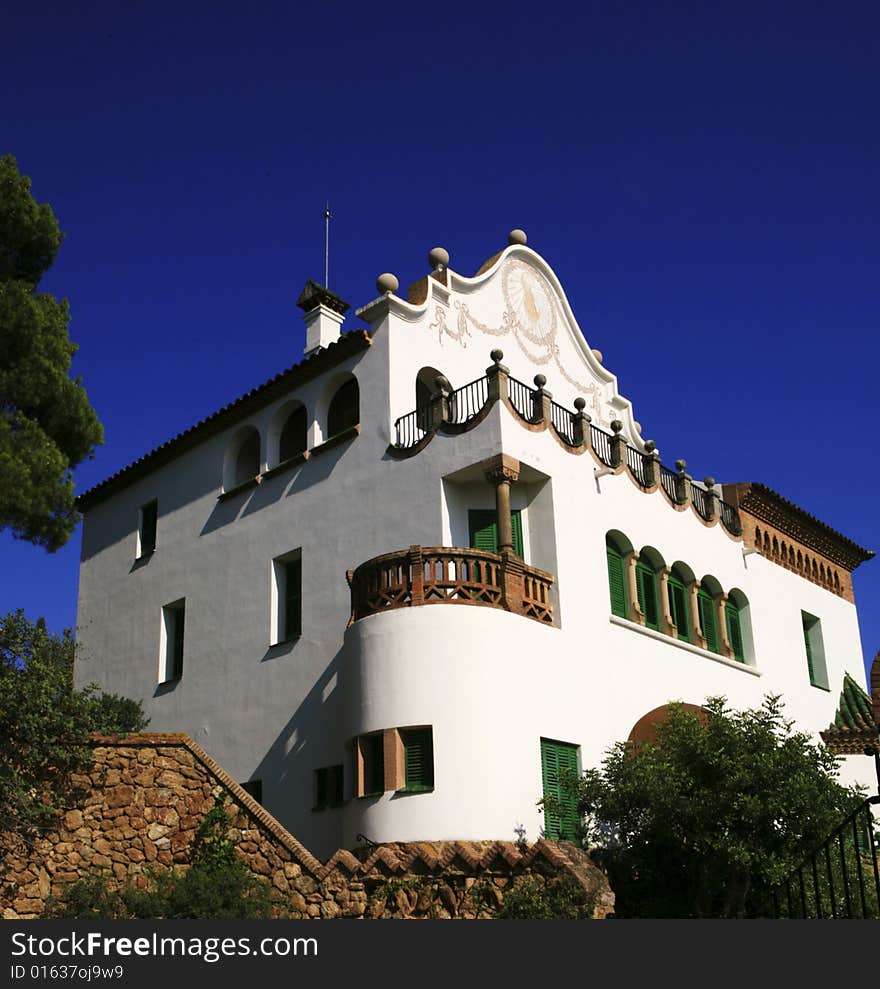 Villa in the Guell Park,Barcelona