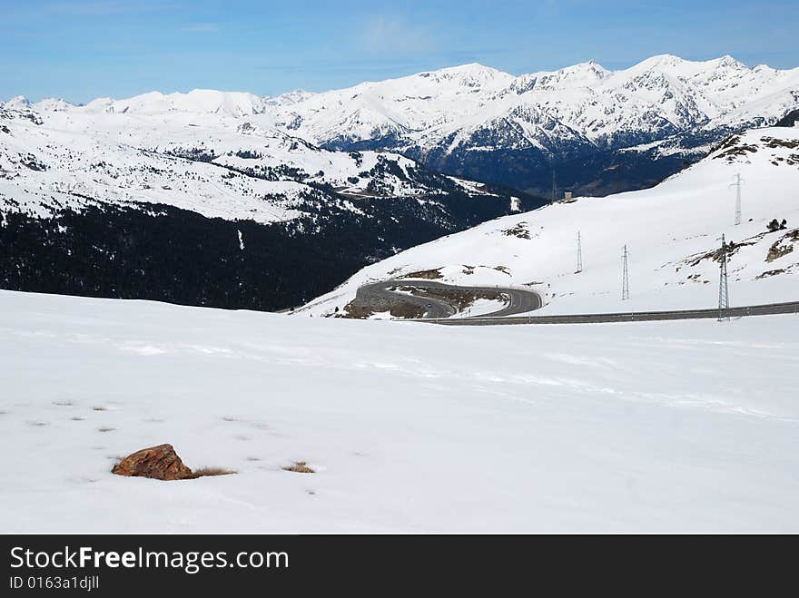 Mountains in spring, Pyrenees