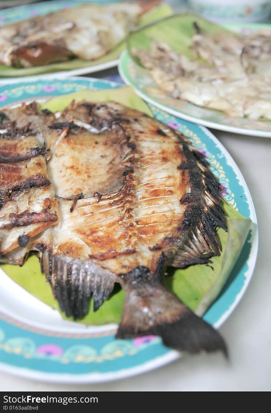 Grilled seafood