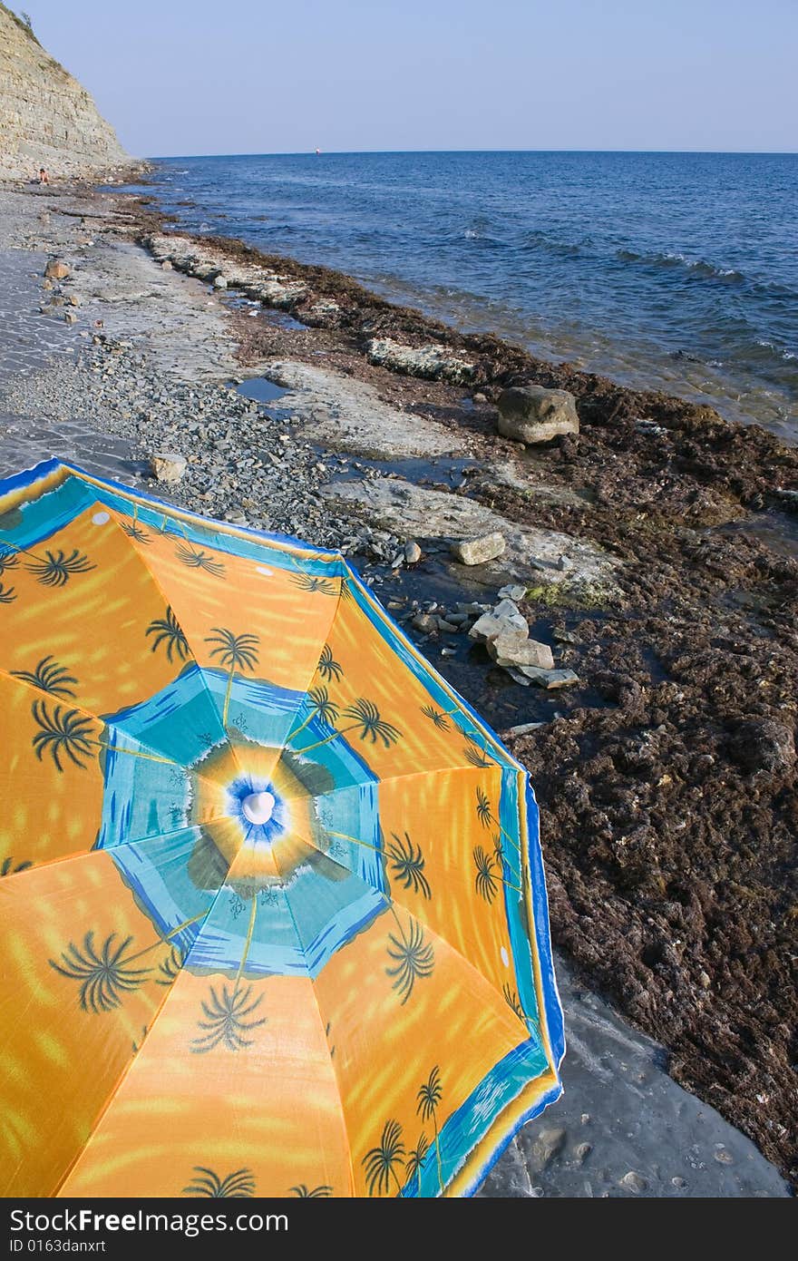 Wild beach Black Sea in the month of September. Wild beach Black Sea in the month of September