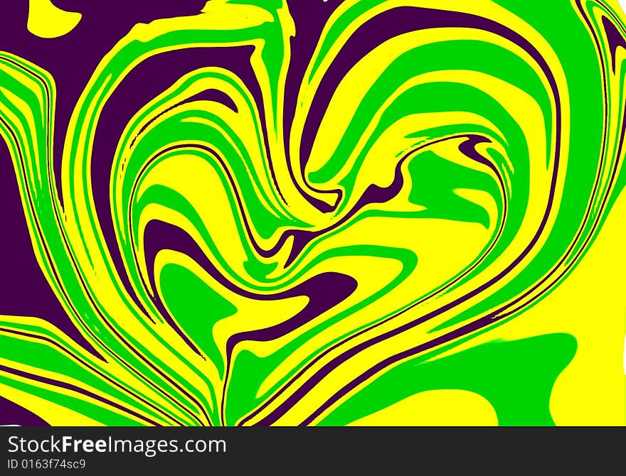 A colorful background in green balck and yellow