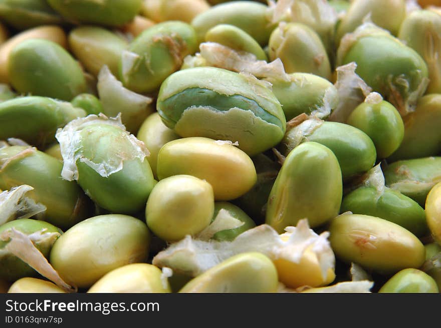 Fresh green bean close-up. Fresh green bean close-up