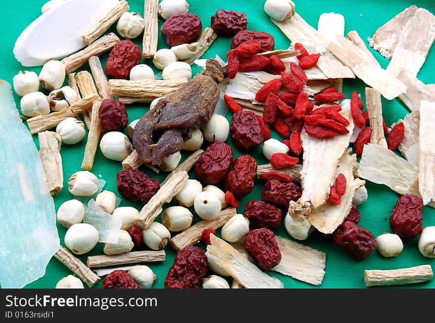 Traditional Chinese Medicine - An assortment of chinese herbs