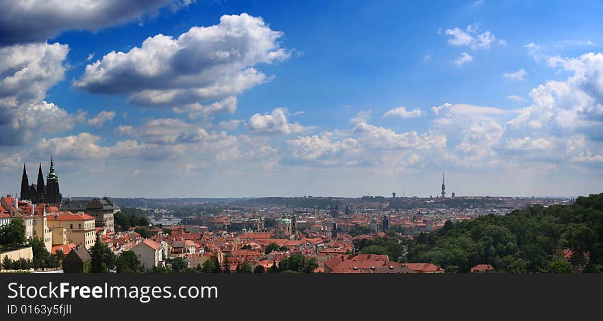 Beautiful View At Prague