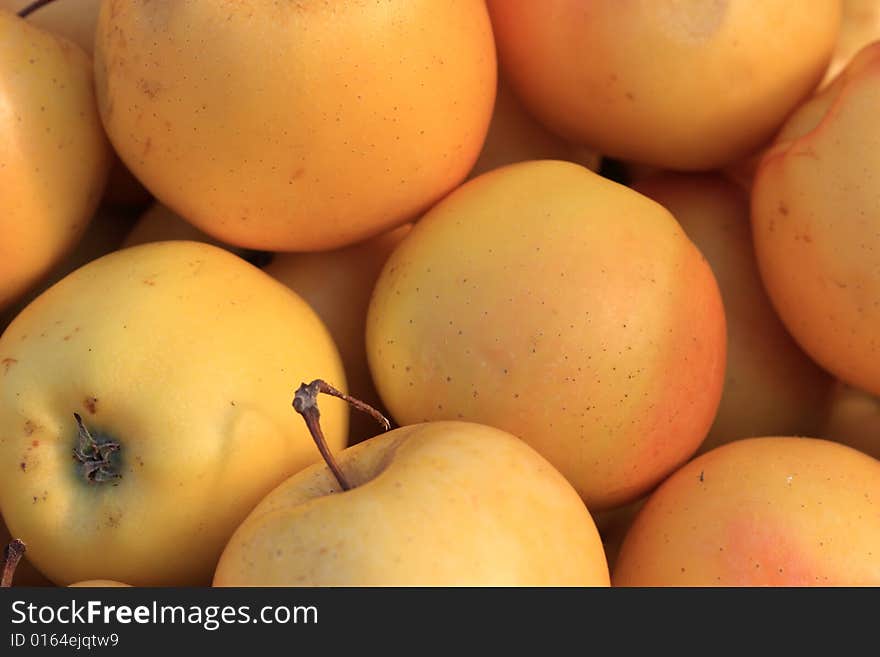 Apple heap on a street market. Apple heap on a street market