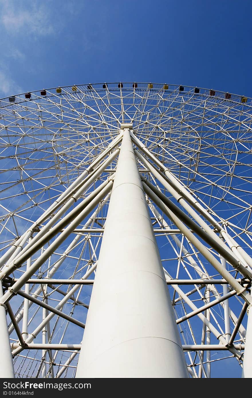 The ferris wheel in a park of china