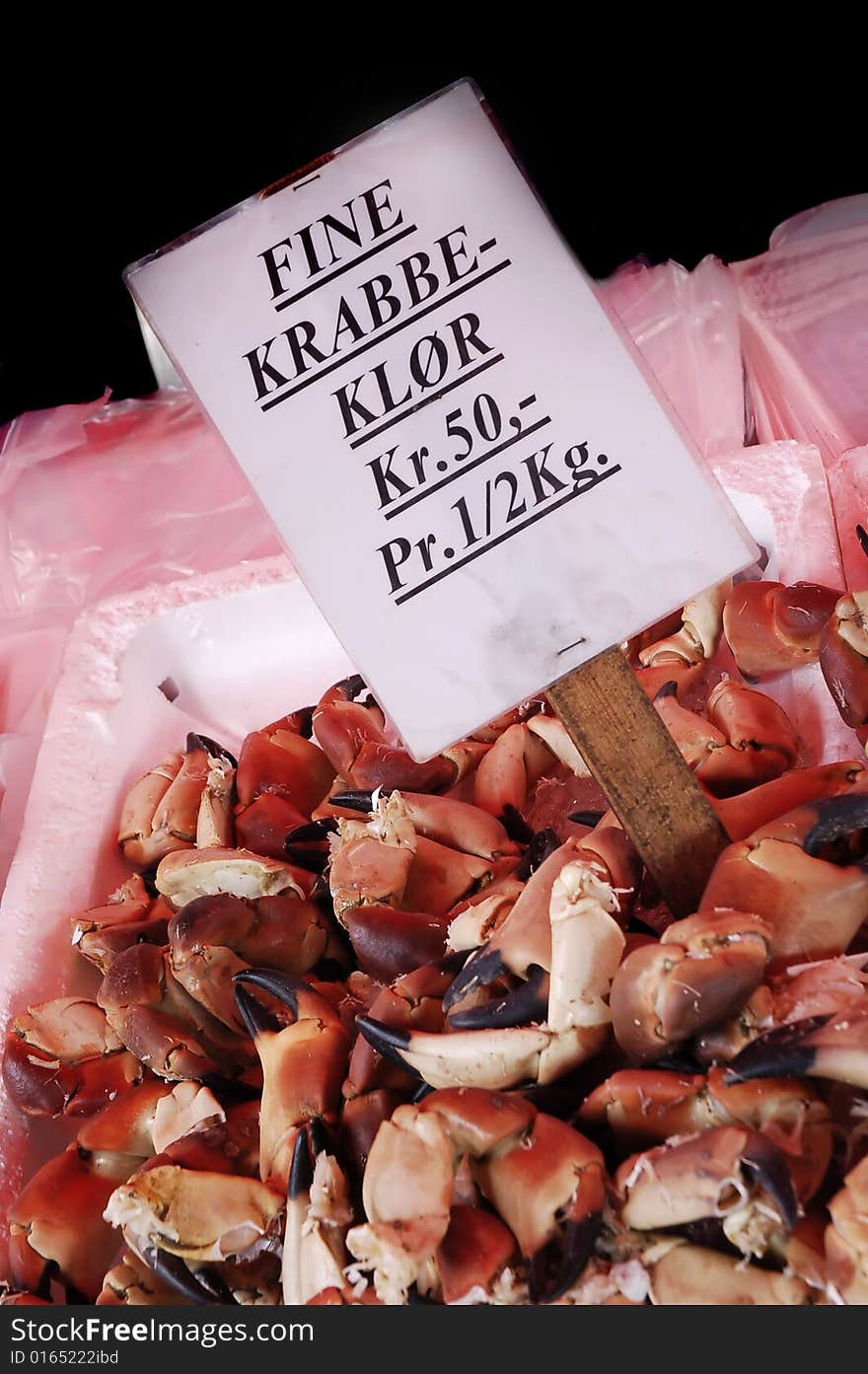 Crab Claws in Fish Market, Bergen, Norway