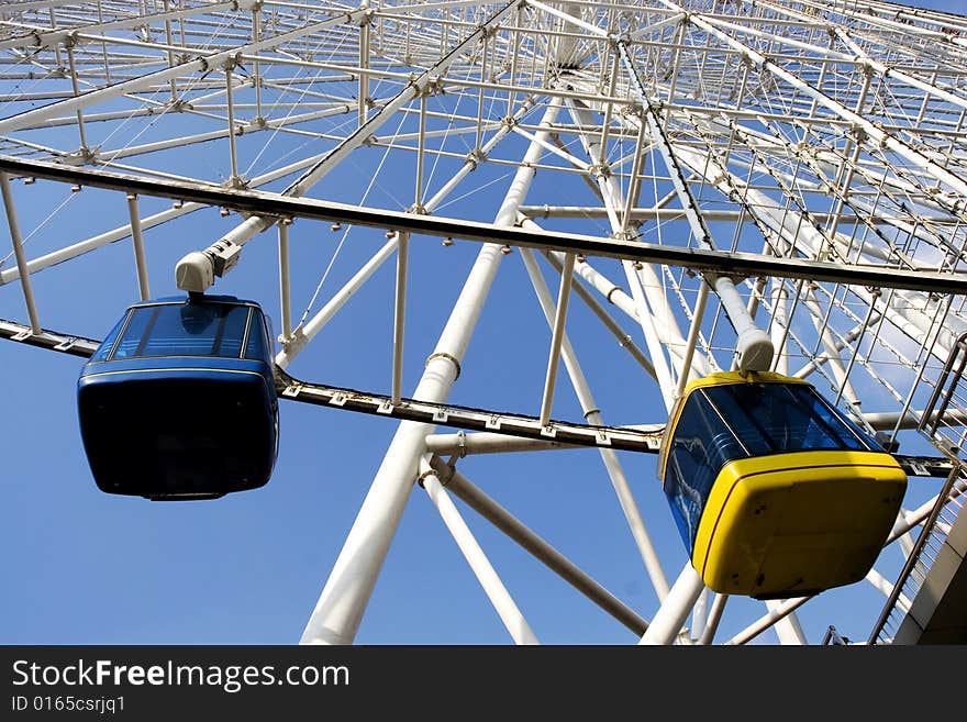 The Ferris wheel in a park of china