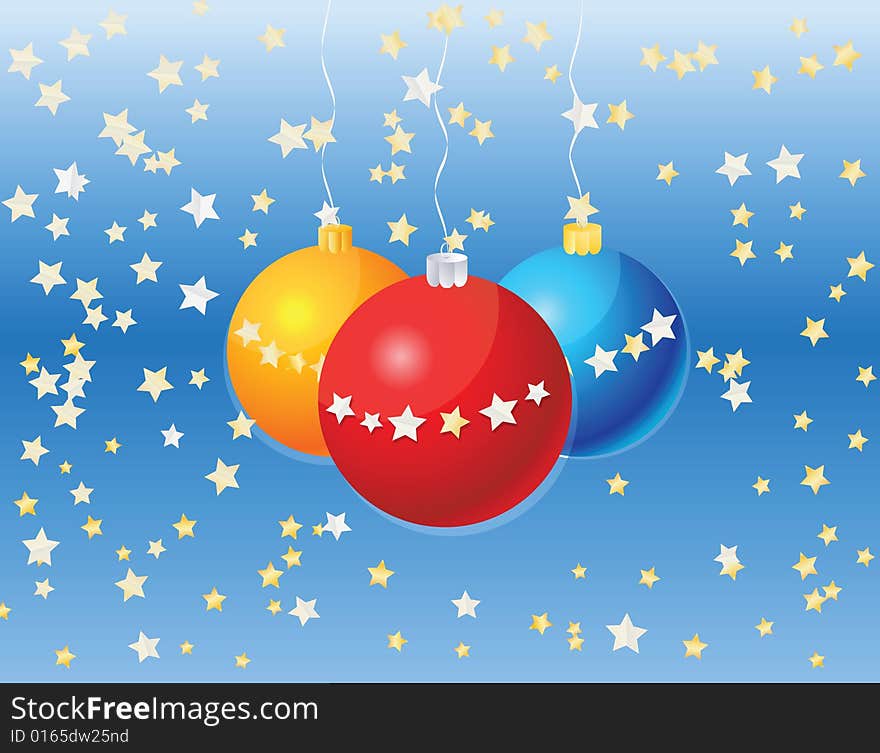 Shiny Christmas background vector illustration