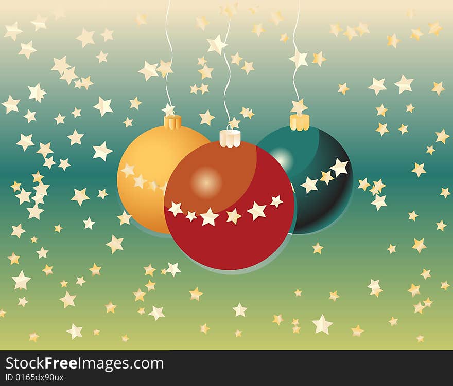 Shiny Christmas background vector illustration old colors