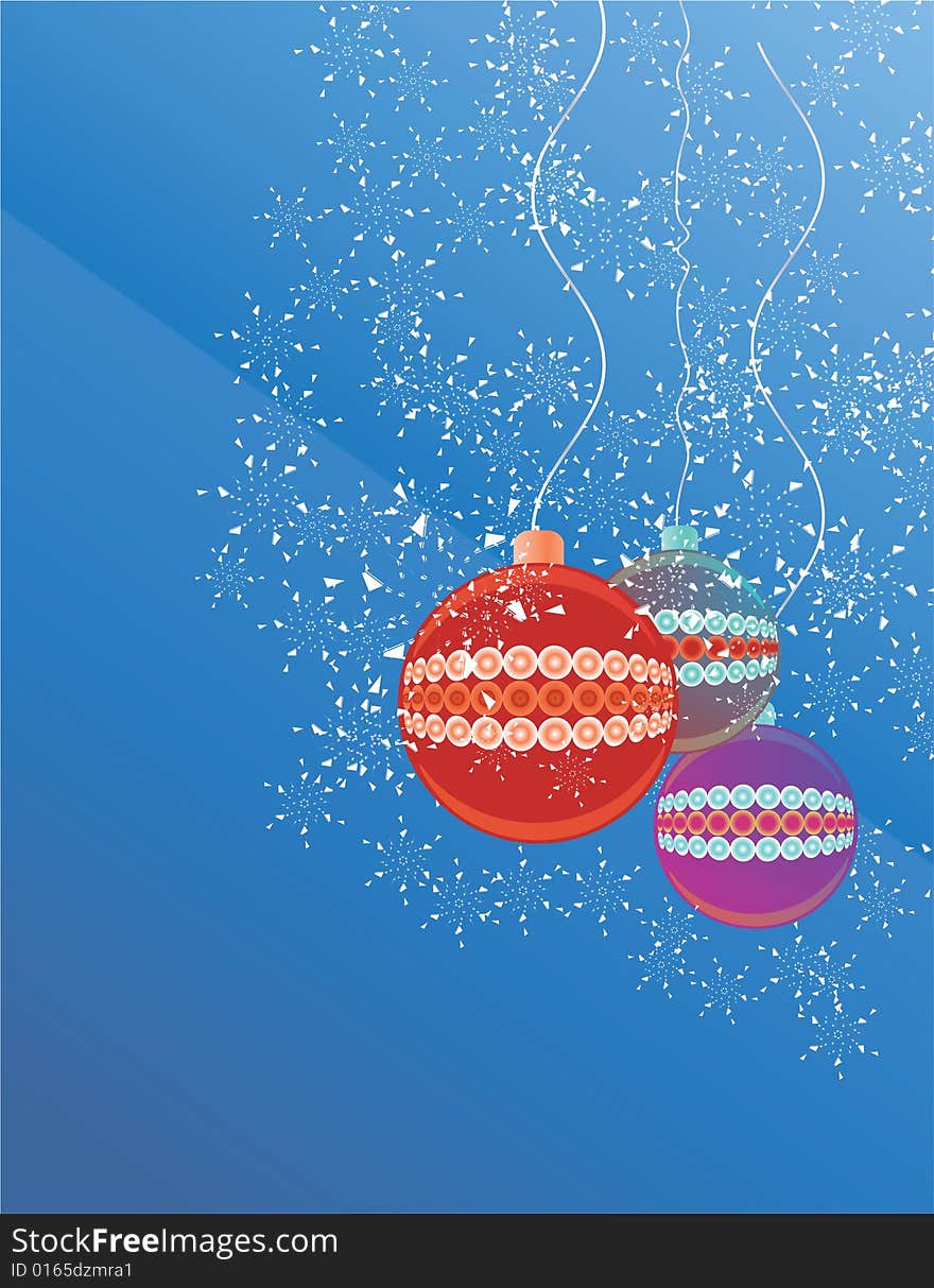 Shiny Christmas background vector illustration