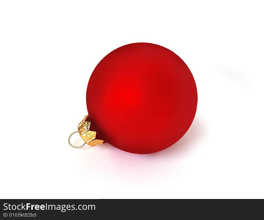 Red sphere isolated