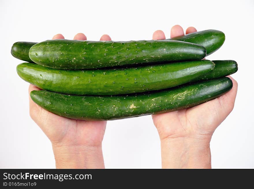 Green Organic Cucumbers 1