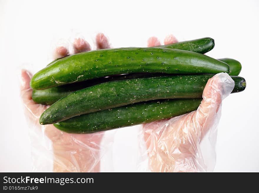 An images of green organic japanese cucumber. An images of green organic japanese cucumber