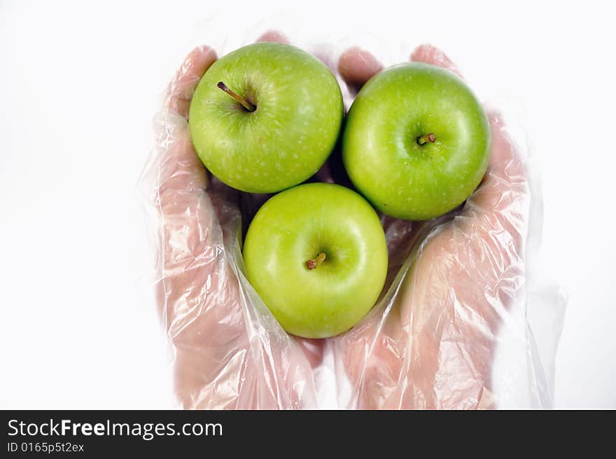 An images of fresh green apples