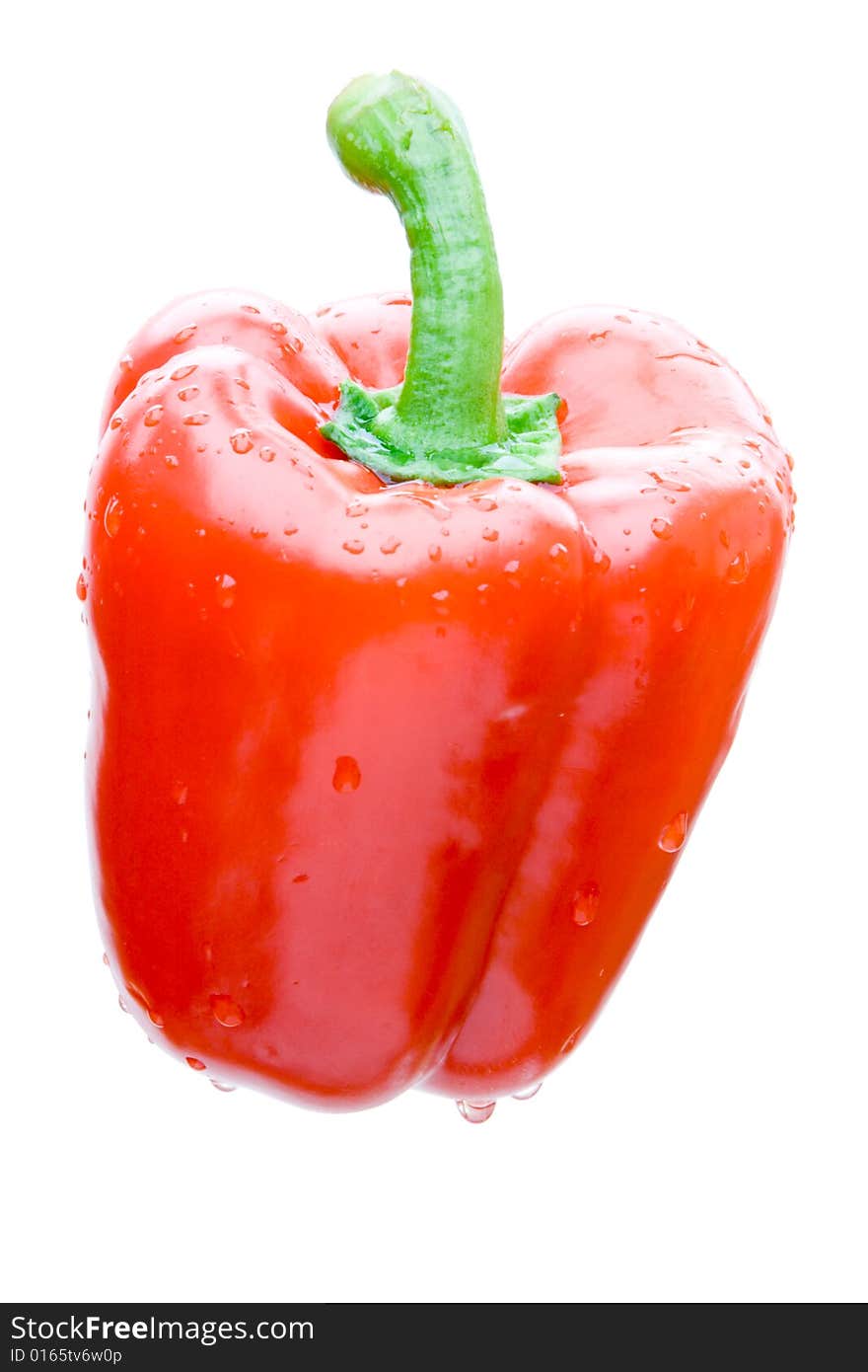 Red pepper isolated on a white background