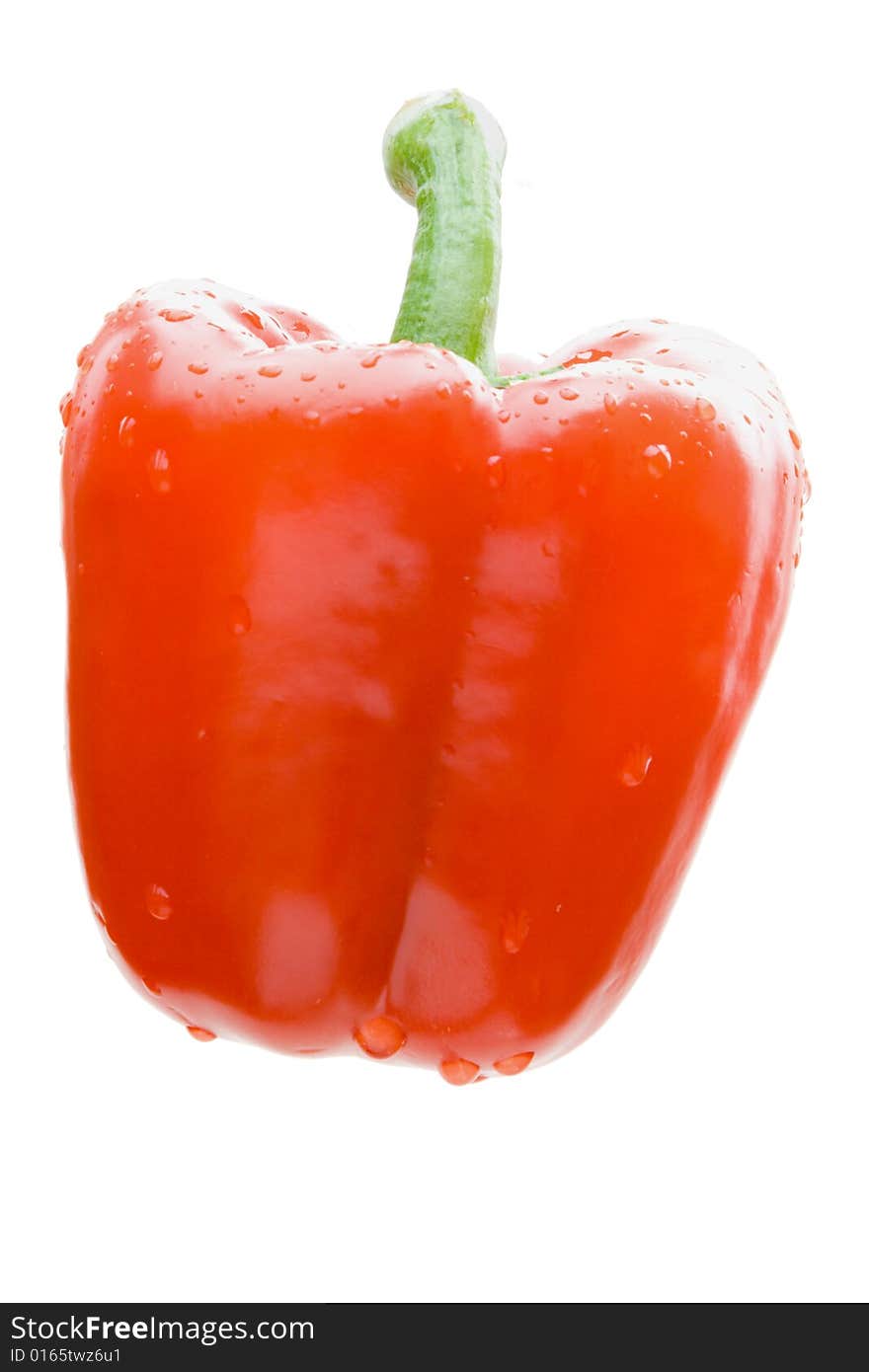 Red pepper isolated on a white background