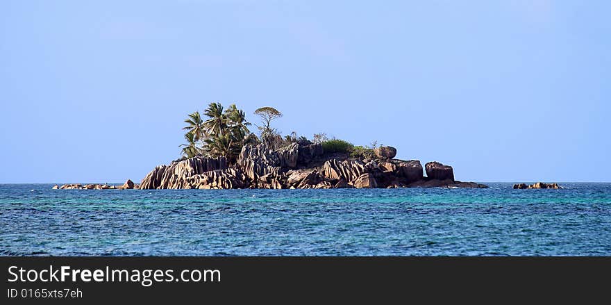 Small island in the Seychelles