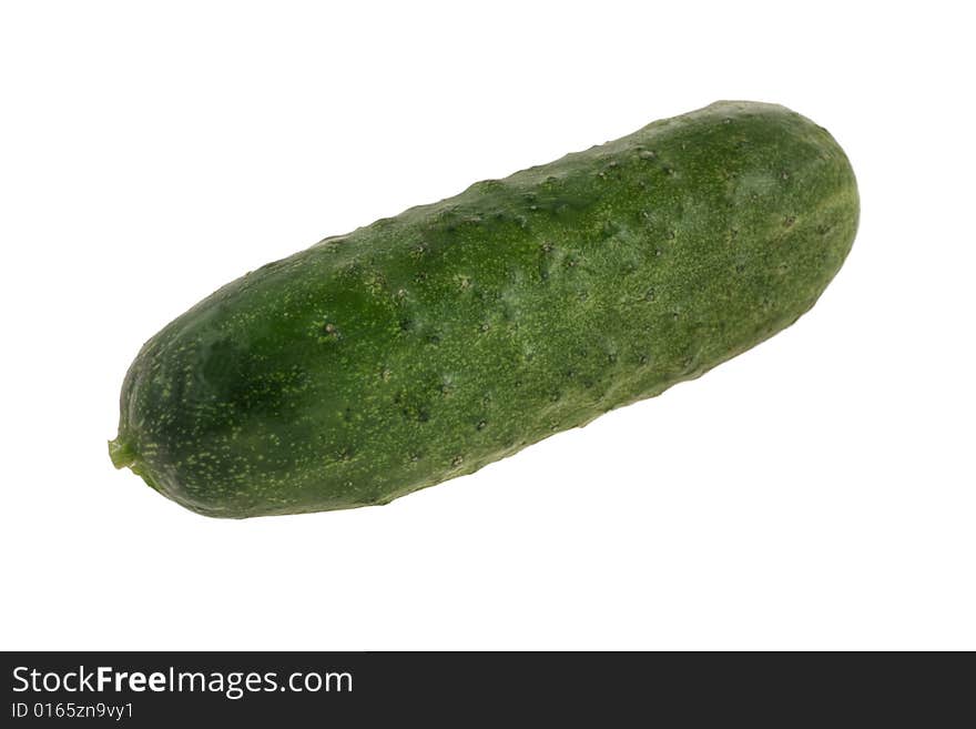 Fresh cucumber isolated on white