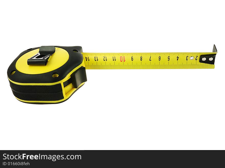 Tape measure isolated on white