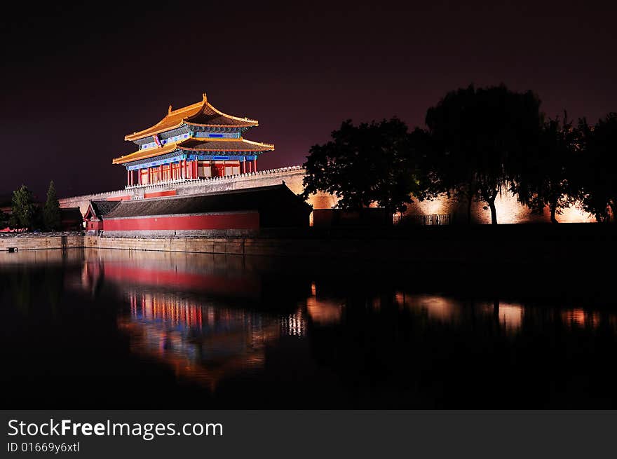 The north gate of Forbidden City of beijing. The north gate of Forbidden City of beijing