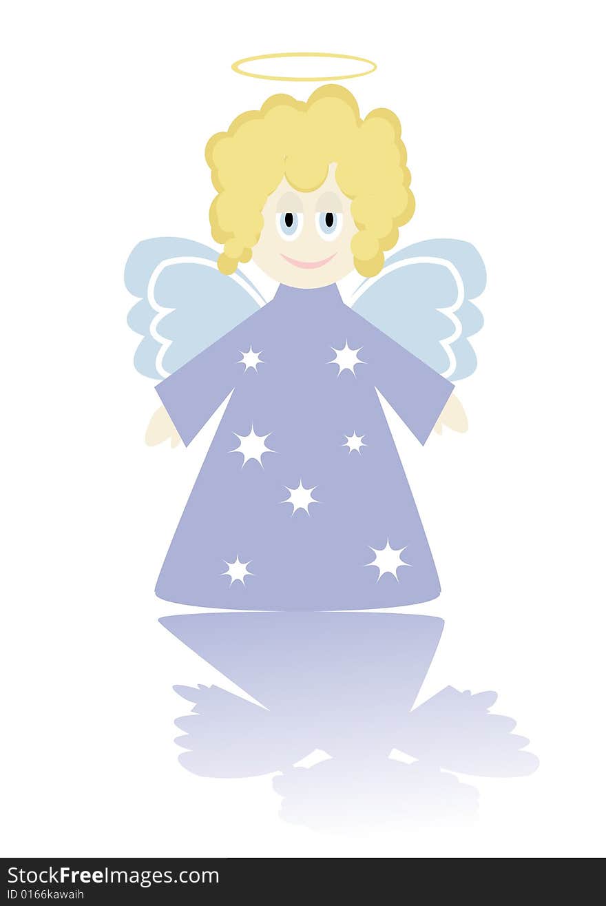 Cartoon figure of little angel.