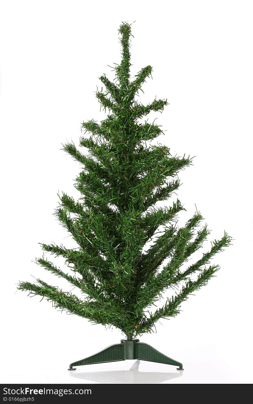 Christmas tree over white background