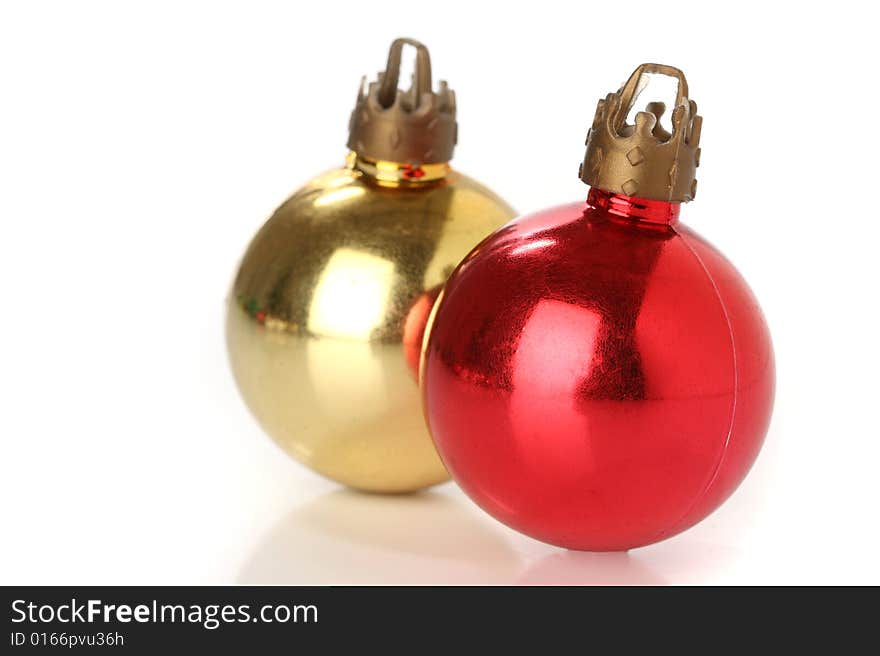 Two christmas balls