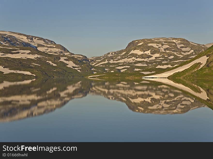 Early morning somewhere in the south of Hardangervidda. Early morning somewhere in the south of Hardangervidda