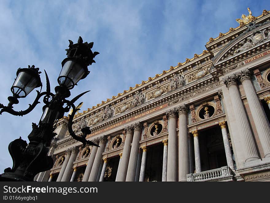 The famous building in Paris. The famous building in Paris