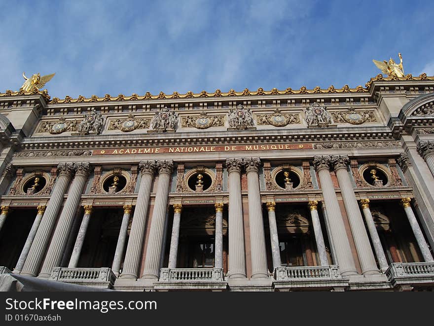 The famous building in Paris. The famous building in Paris