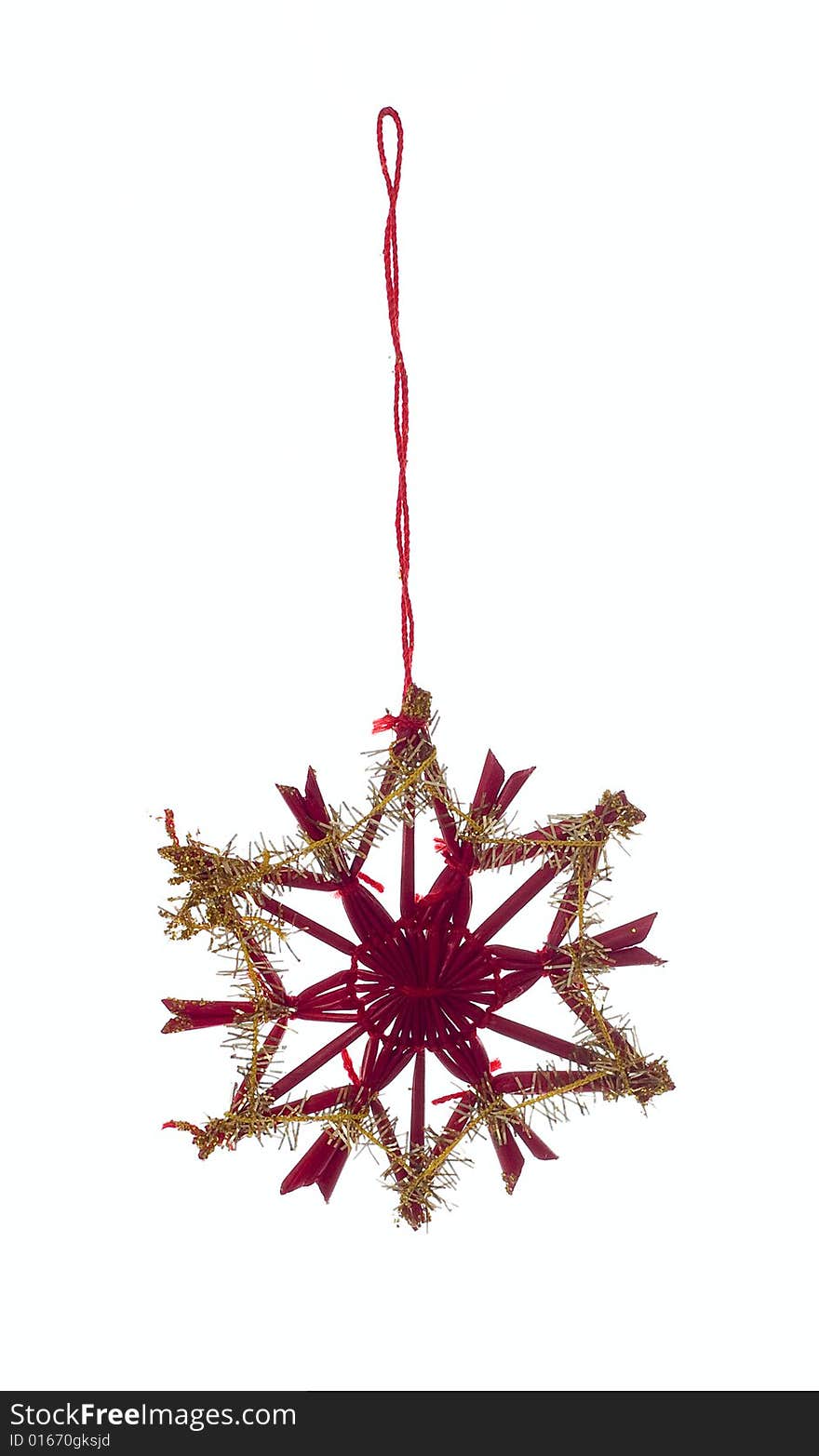 Christmas decoration, photo on the white background