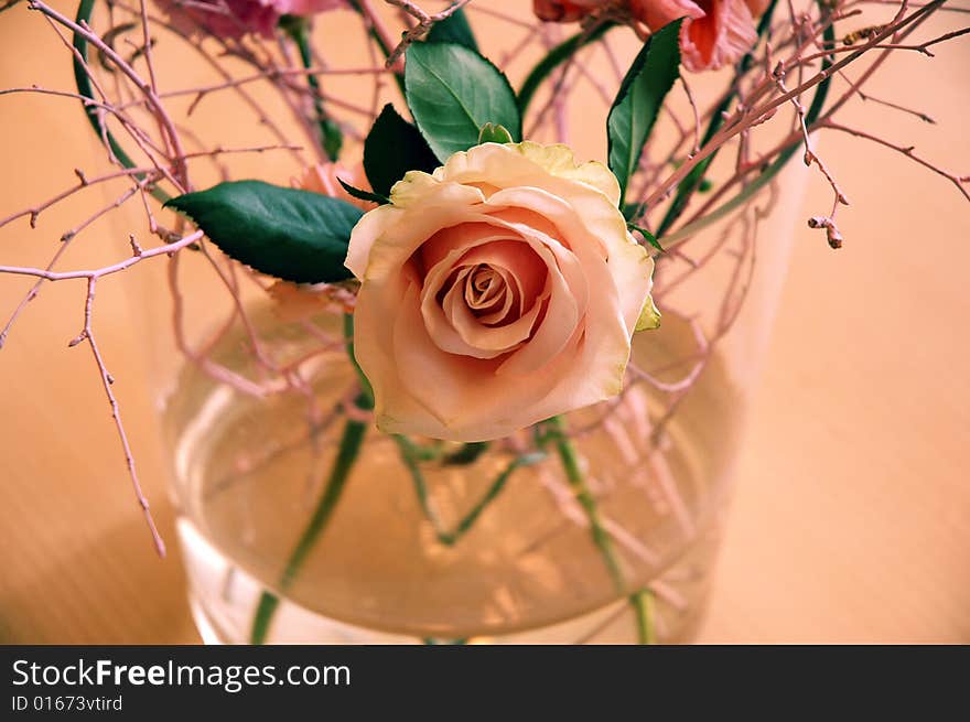 Rose flower ouquet