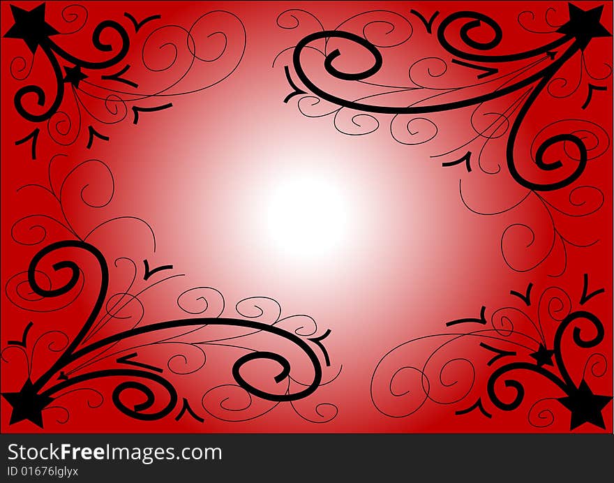 Christmas red background vector illustration