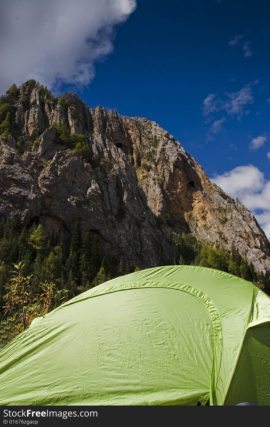 There is a place in a tent next to the Hill