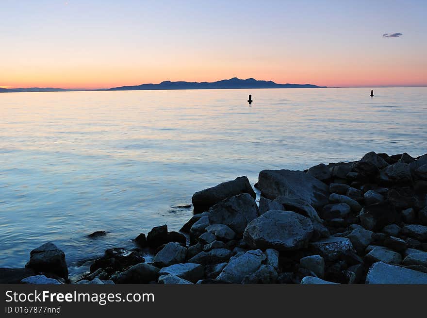 View of the Antelope Island