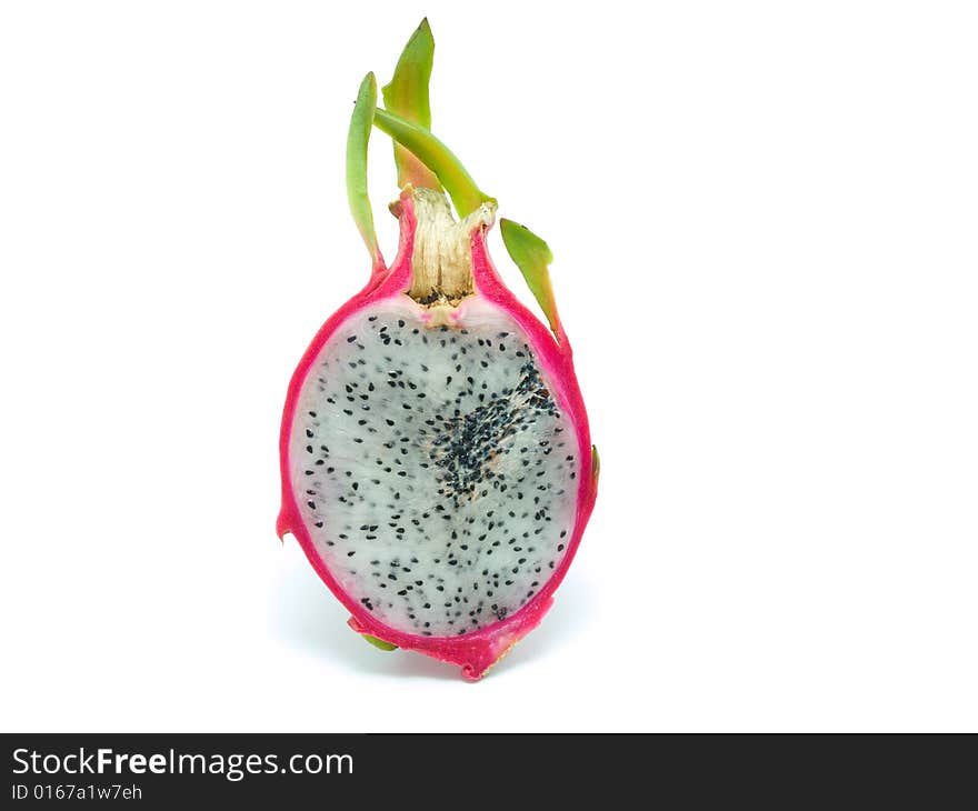 Dragon Fruit On White Background