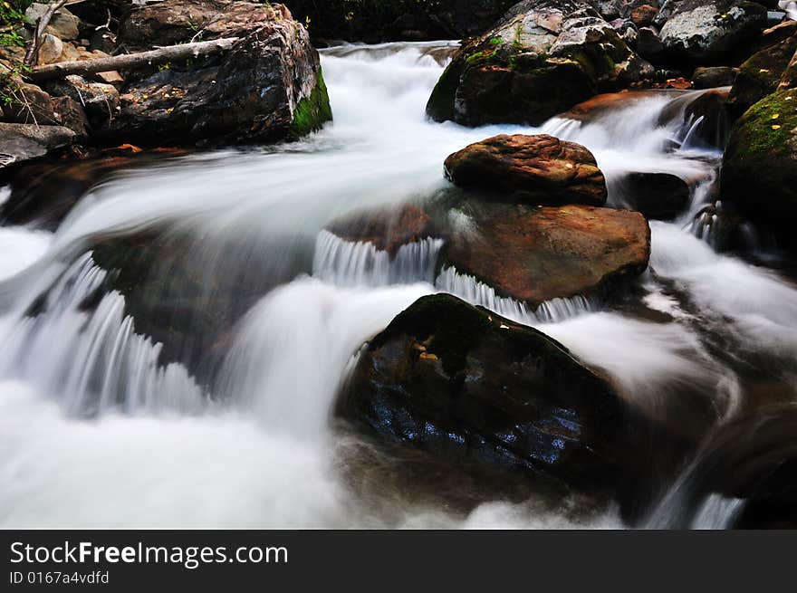 Little Creek at the Big Cottonwood Canyon. Little Creek at the Big Cottonwood Canyon